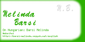 melinda barsi business card